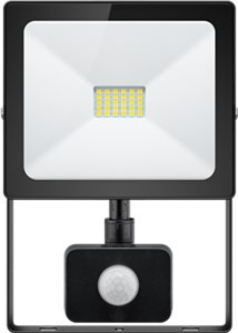 LED floodlight, Slim Classic, 20 W, with motion sensor