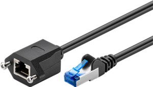 CAT 6A Extension Cable, S/FTP (PiMF), black