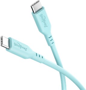 USB-C™-Silikonkabel, 1,5 m, türkis USB-C™-Silikonkabel, 1,5 m, türkis