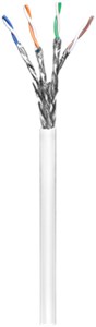 CAT 6 network cable, S/FTP (PiMF), white 