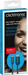 Mini-HDMI™ adapter cable with Ethernet Mini-HDMI™ adapter cable with Ethernet