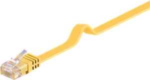 CAT 6 Flat-patch cable, U/UTP, yellow
