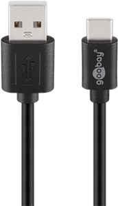 USB 2.0 Cable (USB-C™ to USB A), Black