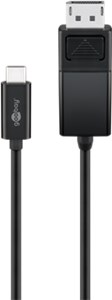 USB-C™- DisplayPort adapter cable (4k 60 Hz), 1.20 m, black