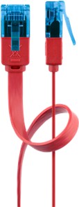 CAT 6A flat-patch cable U/UTP, red