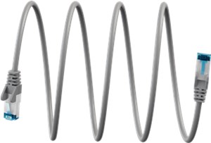 Ultraflexibles CAT 6A Patchkabel S/FTP (PiMF), grau