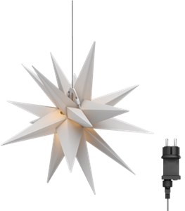 LED Christmas Star 3D, Ø 56 cm, 4.5 V outdoor transformer