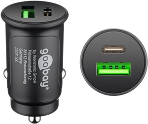 Dual-USB Auto Fast Charger USB-C™ PD (Power Delivery)