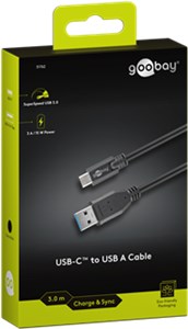Sync & Charge Super Speed USB-C™ to USB A 3.0 Charging Cable