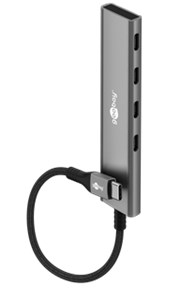 Slim 4-Port USB-Hub, USB-C™ auf USB-C™, 5 Gbit/s Slim 4-Port USB-Hub, USB-C™ auf USB-C™, 5 Gbit/s