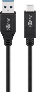 USB-C™ cable (USB 3.1 generation 2, 3A), black