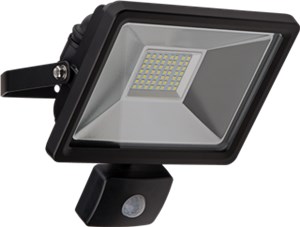 LED outdoor floodlight with a motion sensor, 30 W