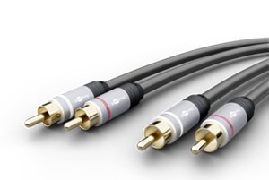 Stereo cinch audio connection cable