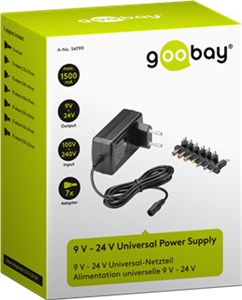 Universal Power Supply (9 V - 24 V max. 24 W / 1.5 A)