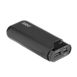 JetPak LED 4.000mAh handy power bank with USB-C ™ and USB-A connector