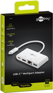 USB-C™ Multiport-Adapter (HDMI™ + Ethernet, 60 W Power Delivery) 
