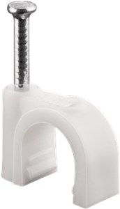 Cable Clip 9 mm, white