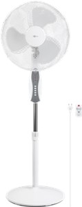 16-inch Pedestal Fan with Remote Control and Timer