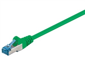 CAT 6A patch cable, S/FTP (PiMF), green