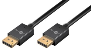 Slim DisplayPort™-Kabel 2.0/2.1, 40 Gbit/s
