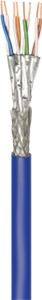 CAT 7A+ network cable, S/FTP (PiMF), blue 