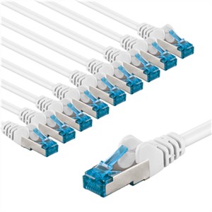 CAT 6A Patch Cable S/FTP (PiMF), 5 m, , Set of 10