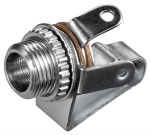 Jack Chassis Socket with Switch Contact - 3.5 mm - Mono