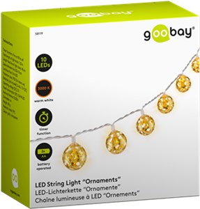 String Light "Ornaments" with 10 LEDs String Light "Ornaments" with 10 LEDs