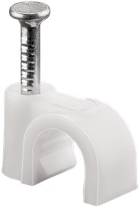 Cable Clip 6 mm, white