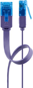 CAT 6A Flat Patch Cable U/UTP, violet