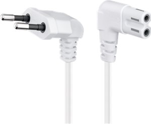 Power cable 0.75 m, white
