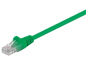 CAT 5e patch cable, U/UTP, green