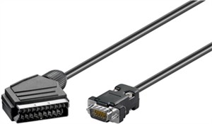 Adapter cable, SCART to VGA