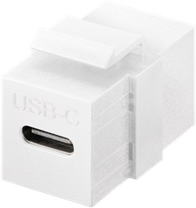 Keystone Module USB-C™ Connector, USB 3.2 Gen 2 (10 Gbit/s), white