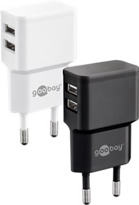 Dual USB Charger (12 W) white