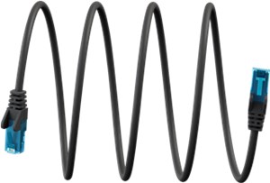 Ultraflexibles CAT 6A Patchkabel U/UTP, schwarz