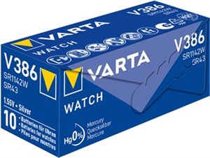 SR43 (V386) Battery, 10 pcs. in box