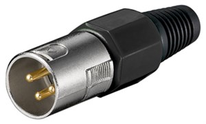 Microphone Plug, XLR male (3-pin)