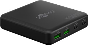 USB-C™ PD GaN Multiport-Tischladegerät (100 W) schwarz