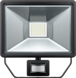 LED outdoor floodlight with motion sensor, 50 W