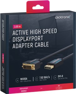 Active DisplayPort™ to DVI-D Adapter Cable