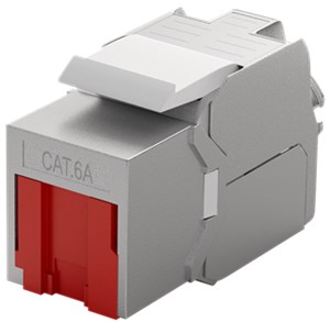 Keystone RJ45 Module CAT 6A, STP, with Dust Protection Cap