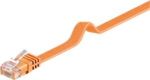 CAT 6 Flat-patch cable, U/UTP, orange