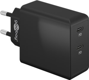 Dual USB-C™ PD Quick Charger (36 W) black