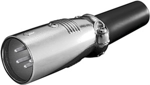 Microphone Plug, XLR male (4-pin)