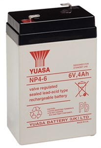 Lead acid battery 6 V, 4,0 Ah (NP4-6)