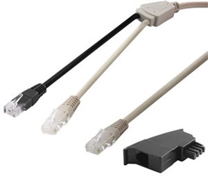 DSL-Y distributor/adapter (RJ45/TAE) cable set