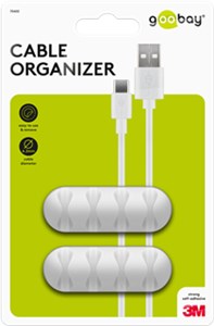 Cable Management 4 Slots, White