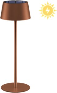 Wireless LED Solar Table Lamp, bronze