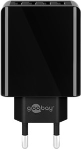 4-Way USB Charger (30 W) Black